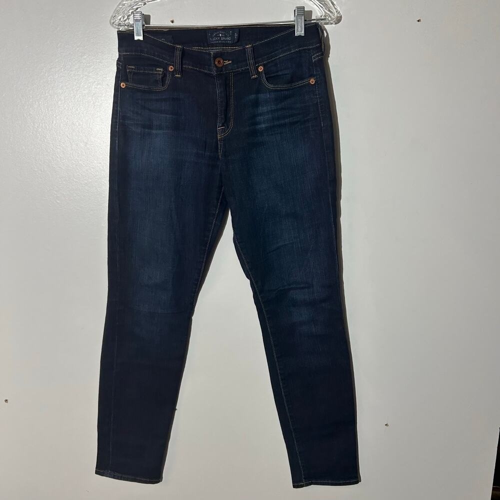Lucky Brand Sofa Skinny Dark Blue Casual Denim Jeans Womens Size 628